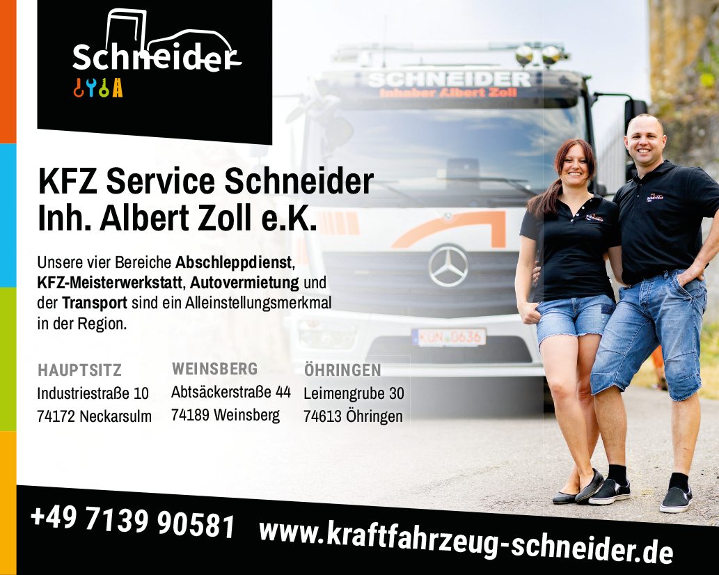 KFZ Service Schneider - Albert Zoll
